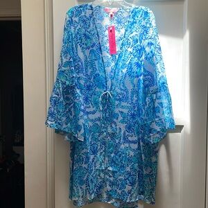 NWT Lilly Pulitzer Shell you Love Me Cover-up sz Large